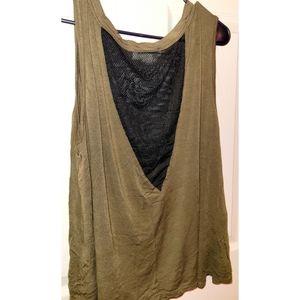 Green Mesh Tank